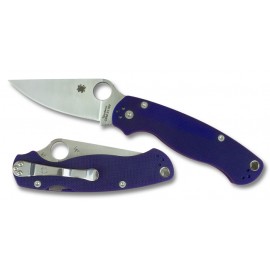 Spyderco Paramilitary 2 S110V (Dark Blue Handle, Satin Blade) - C81GDBL2