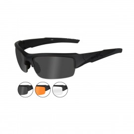 Wiley X VALOR - Grey/Clear/Rust Lens with Matte Black Frame