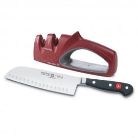2 Piece Santoku with Sharpener