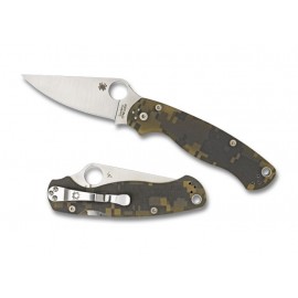Spyderco Paramilitary 2 (Camo Handle, Plain Blade) - C81GCMO2